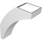 Ekena Millwork 5 1/2-in. W x 14-in. D x 18-in. H Thorton Architectural Grade PVC Knee Brace BRCP055X14X18THR - alternate 3